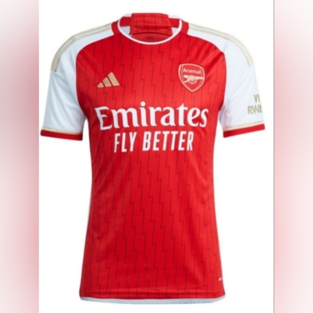 Arsenal adidas 2023/24 Home Custom Jersey - Red. 2XL
